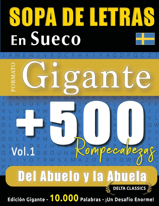 SOPA DE LETRAS EN SUECO FORMATO GIGANTE