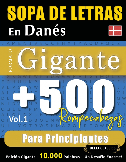 SOPA DE LETRAS EN DANÉS FORMATO GIGANTE