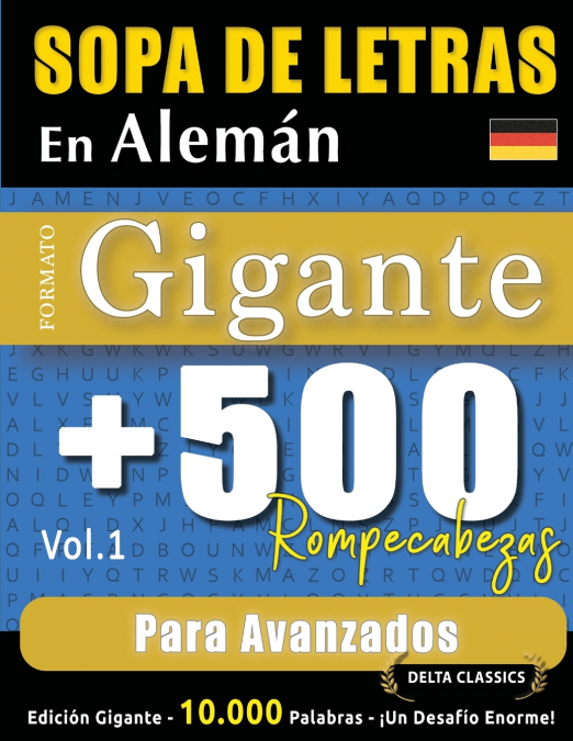 SOPA DE LETRAS EN ALEMÁN FORMATO GIGANTE