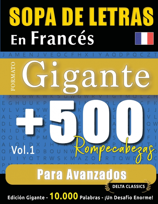 SOPA DE LETRAS EN FRANCÉS FORMATO GIGANTE