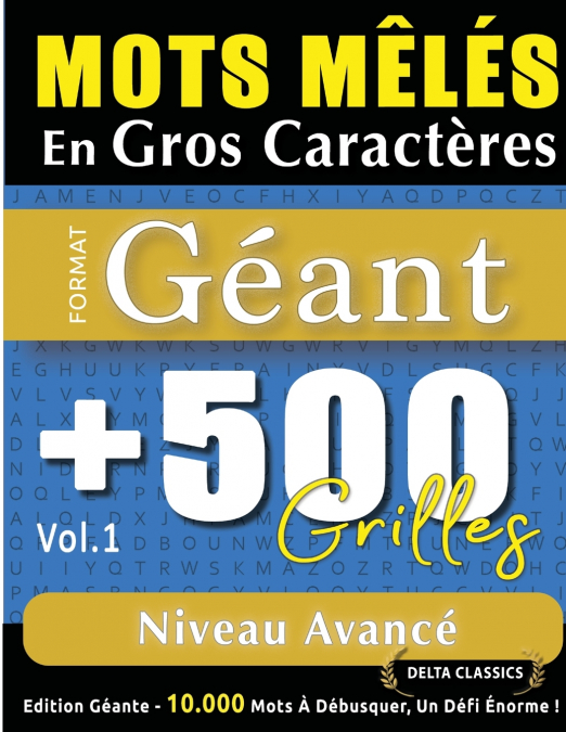 MOTS MÊLÉS EN GROS CARACTÈRES FORMAT GÉANT