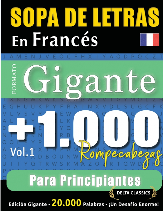 SOPA DE LETRAS EN FRANCÉS FORMATO GIGANTE