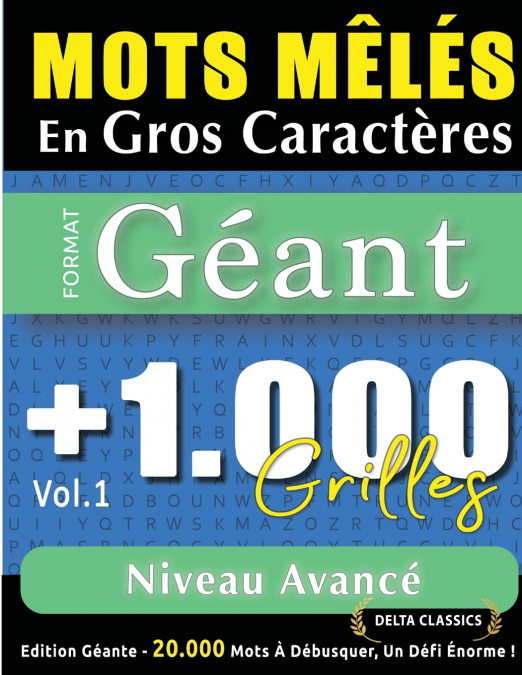 MOTS MÊLÉS EN GROS CARACTÈRES FORMAT GÉANT