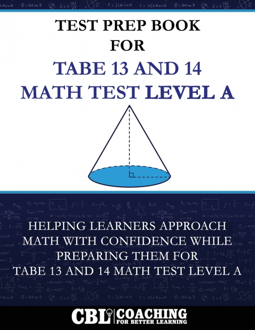 Test Prep Book For TABE 13 and 14  Math Test Level A