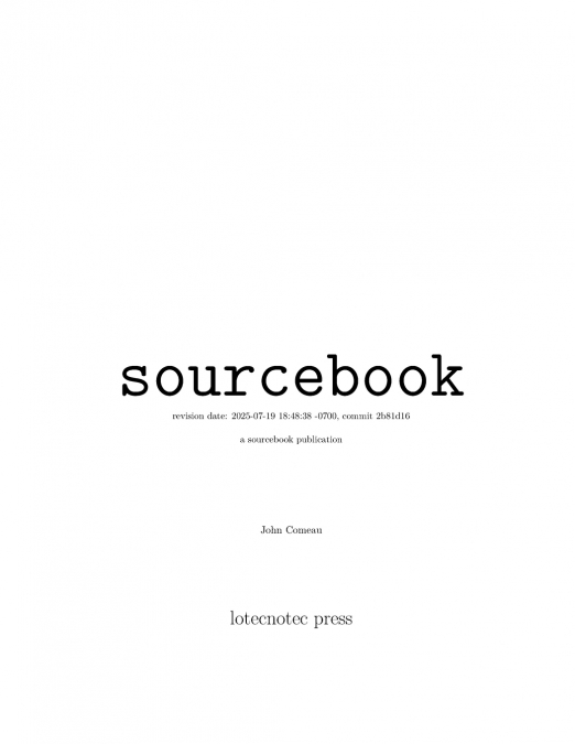sourcebook