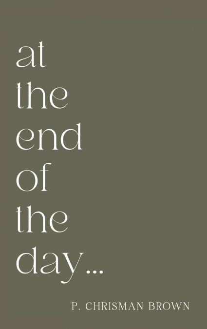 at the end of the day