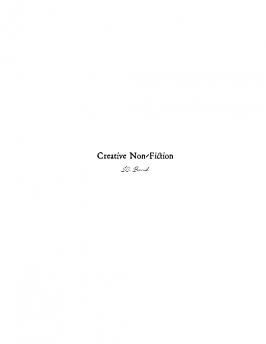 Creatve Non-F1cton