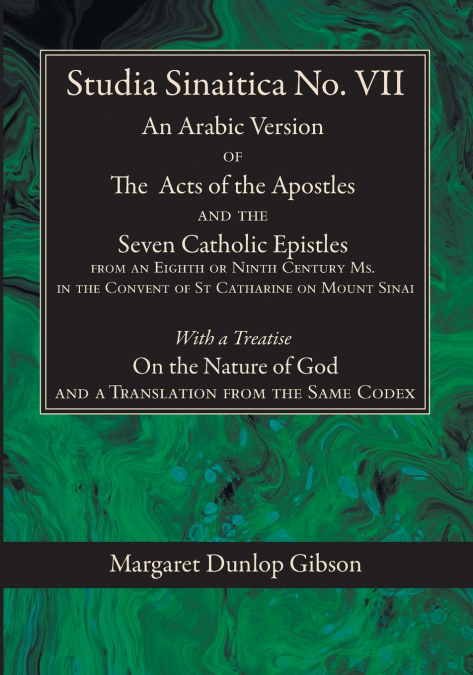 Studia Sinaitica No. VII