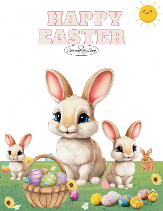 Happy Easter Coloring Book