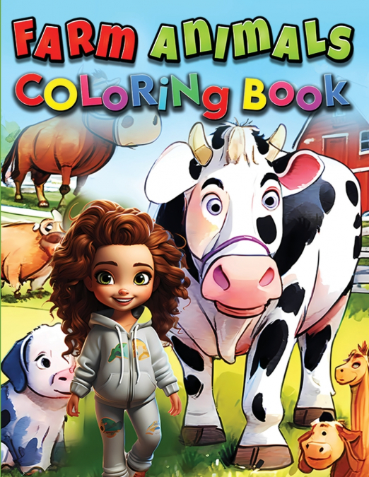 Farm Animals Coloring Book For Kids