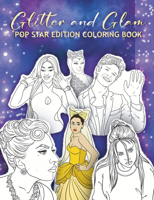 Glitter and Glam Pop Star Edition Coloring Book