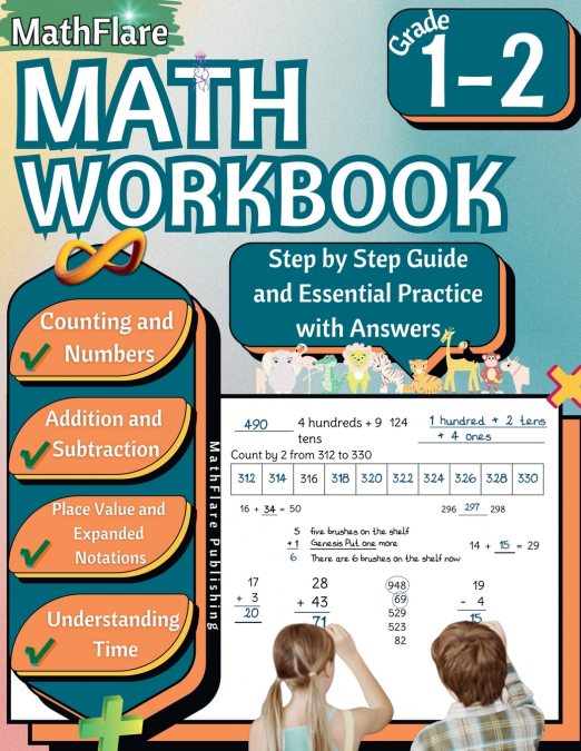 MathFlare - Math Workbook 1st and 2nd Grade