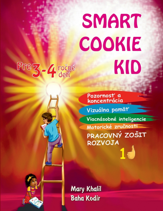 Smart Cookie Kid pre 3-4 ročné deti Pracovný zošit rozvoja 1D