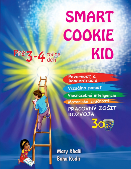 Smart Cookie Kid pre 3-4 ročné deti Pracovný zošit rozvoja 3A