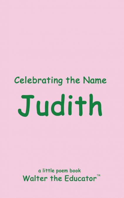 Celebrating the Name Judith
