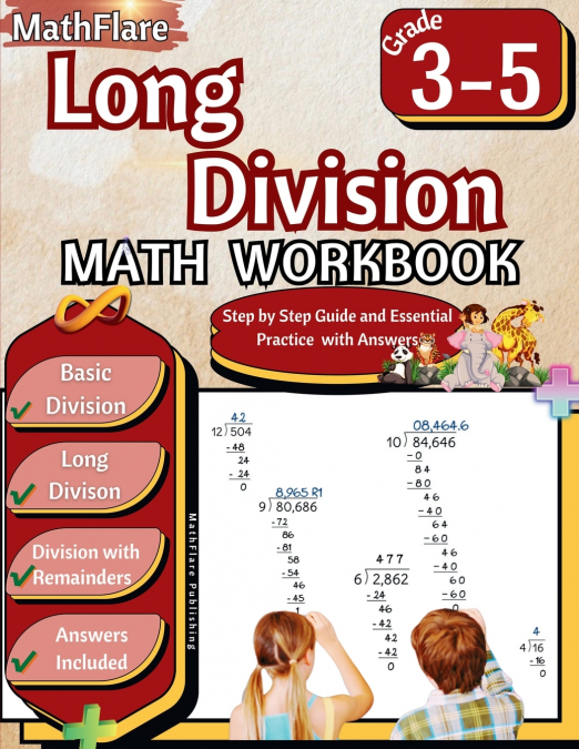 Long Division Math Workbook 3rd to 5th Grade