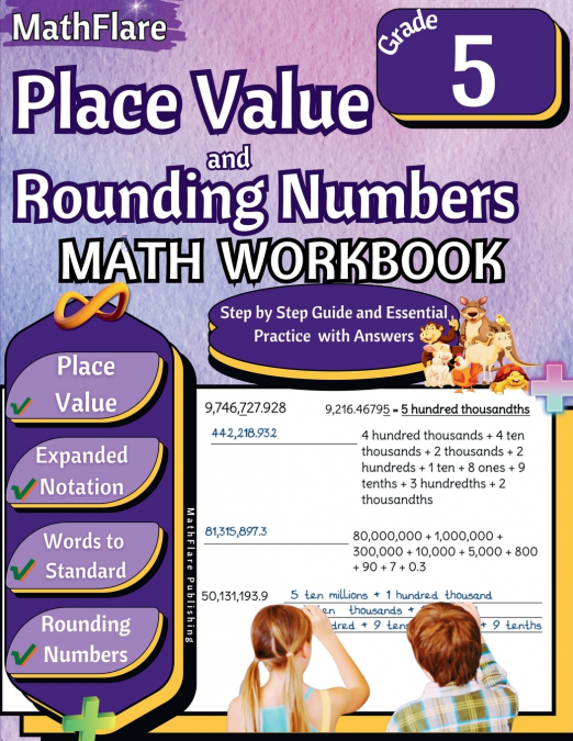 Place Value and Expanded Notations Math Workbook 5th Grade