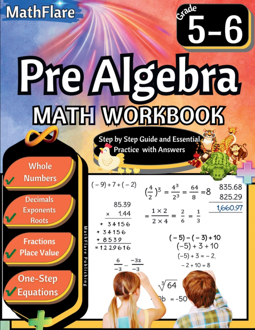Pre Algebra Workbook 5th and 6th Grade