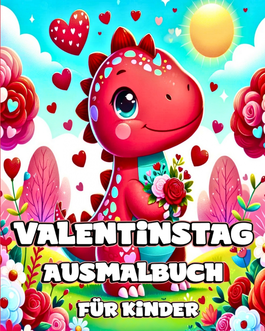 Valentinstag Ausmalbuch für Kinder