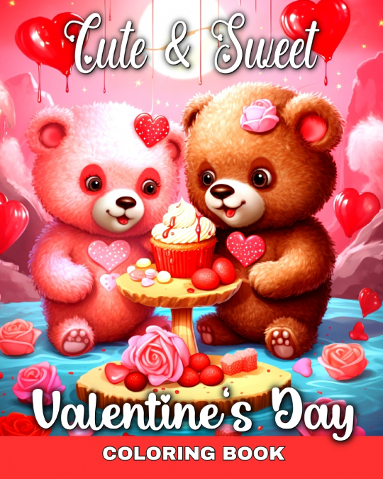 Cute and Sweet Valentine’s Day Coloring Book