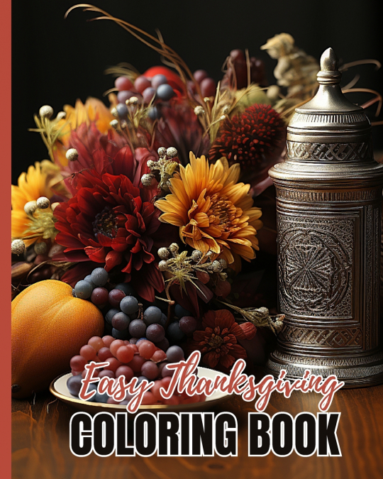 Easy Thanksgiving Coloring Book