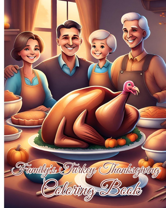 Family’s Turkey Thanksgiving Coloring Book
