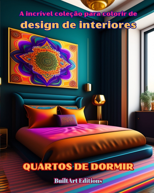 A incrível coleção para colorir de design de interiores