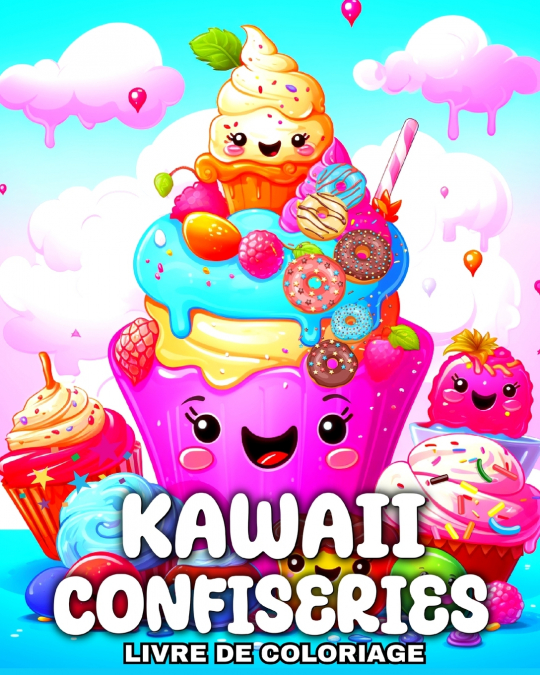 Kawaii Confiseries Livre de Coloriage