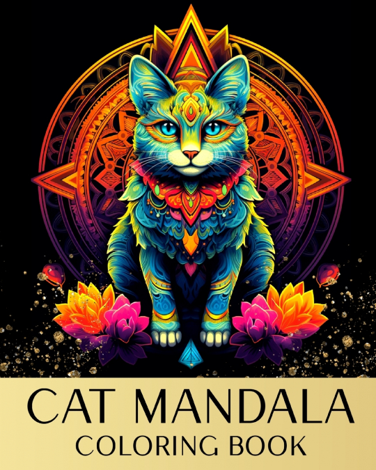 Cat Mandala Coloring Book