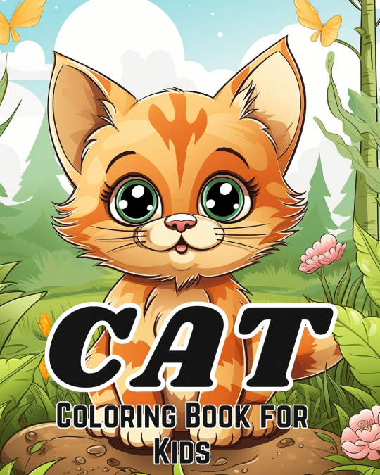 Cat Coloring Book for Kids Ages 8-12