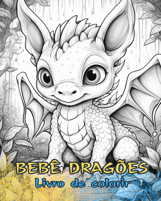 DRAGÕES BEBÊS Livro de colorir