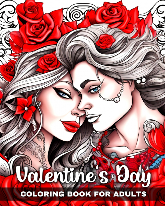 Valentine’s Day Coloring Book for Adults