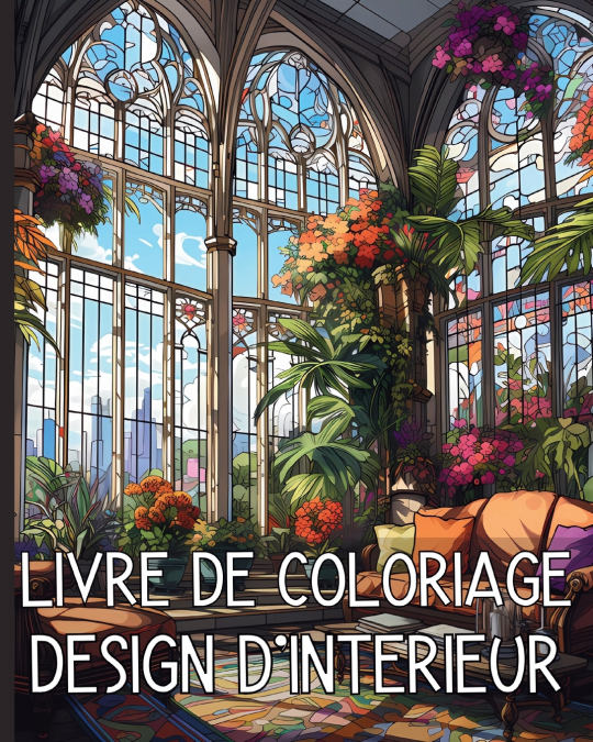 Livre de Coloriage Design D’Interieur