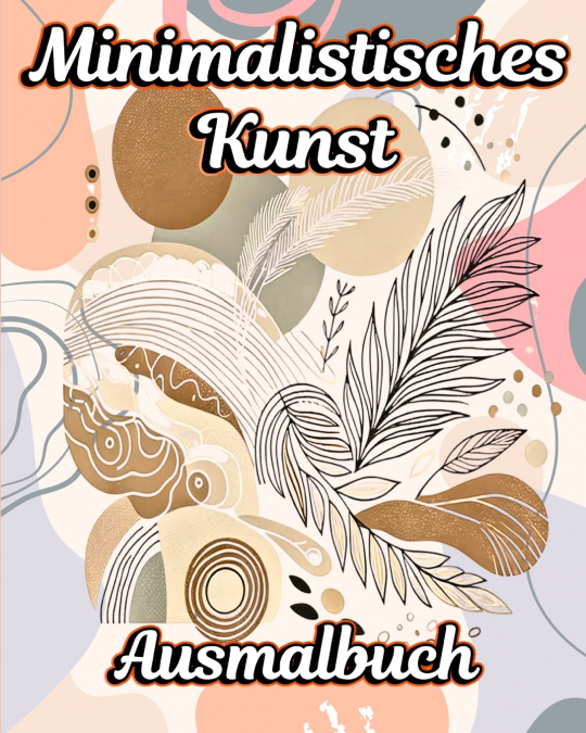 Minimalistisches Kunst Ausmalbuch