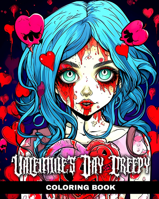 Valentine’s Day Creepy Coloring Book