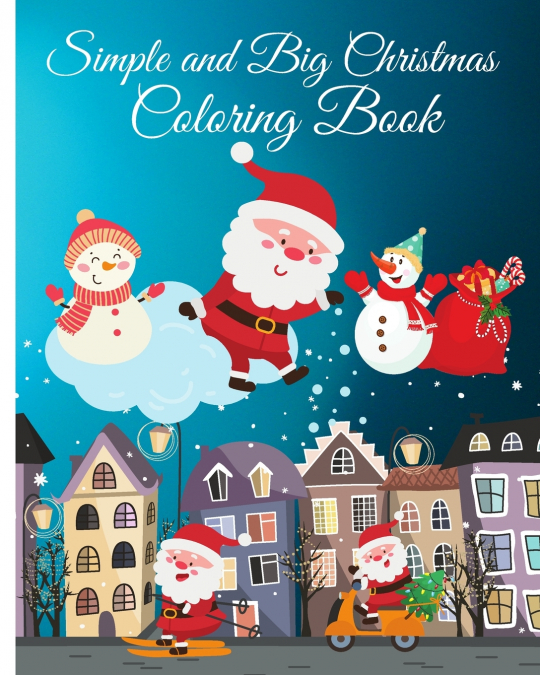 Simple and Big Christmas Coloring Book