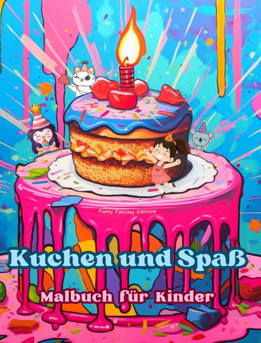 Kuchen und Spaß | Malbuch für Kinder | Lustige und bezaubernde Designs für Gebäckliebhaber
