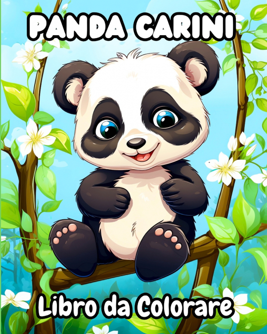 Panda Carini Libro da Colorare