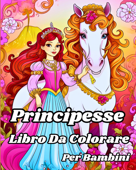 Libro da Colorare delle Principesse per Bambini