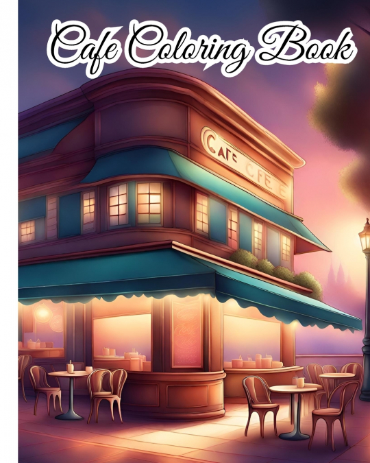 Cafe Coloring Book