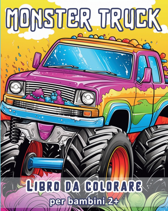 Monster Truck - Libro da colorare per bambini 2+