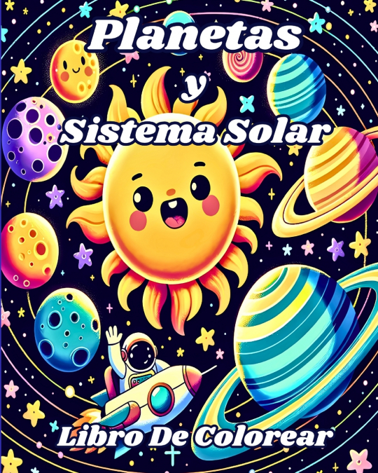 Libro de Colorear de Planetas y Sistema Solar