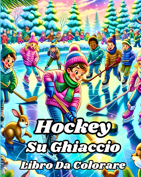 Libro da Colorare di Hockey Su Ghiaccio