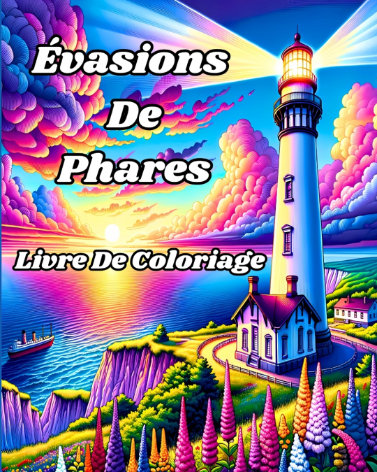 Livre de Coloriage Évasions de Phares