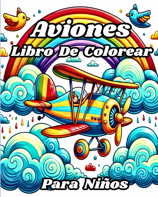 Libro de Colorear de Aviones para Niños