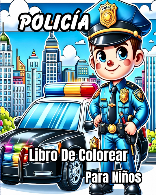 Policía Libro De Colorear Para Niños