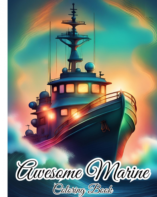 Awesome Marine Coloring Book For Kids