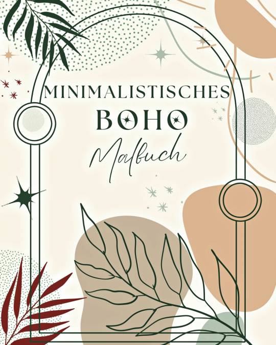 Minimalistisches Boho Malbuch