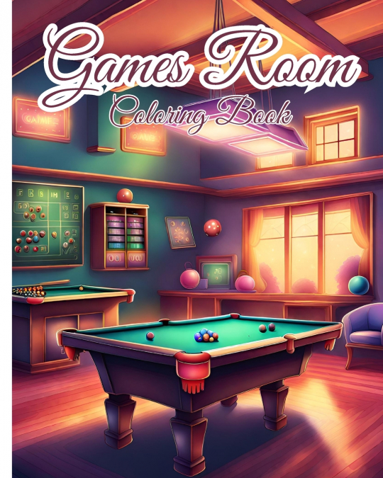 Games Room Coloring Book