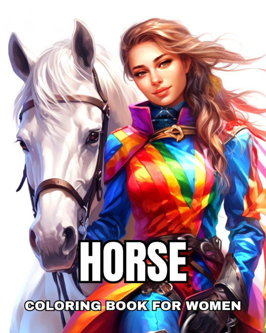Horses Coloring Book for Women
